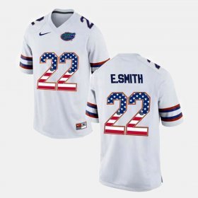 #22 Emmitt Smith US Flag Fashion Florida Gators Mens White Jersey 786160-487