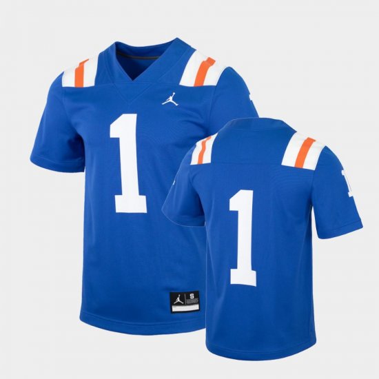 #1 College Football Florida Throwback Men\'s Royal Jersey 482379-923