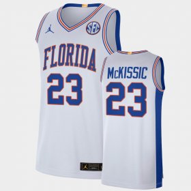 #23 Brandon McKissic College Basketball Florida Elite Limited Men's White Jersey 357494-341