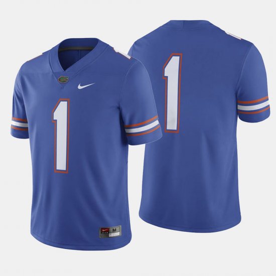 #1 College Football Florida Gators Men Royal Blue Jersey 806091-966