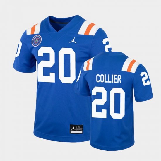 #20 Corey Collier Jr. Replica Florida Gators Ring of Honor Men\'s Royal Jersey 700707-667