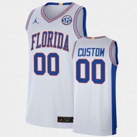#00 Custom College Basketball University of Florida Elite Limited Mens White Jersey 735222-755 #00 Custom College Basketball University of Florida Elite Limited Mens White Jersey 735222-755