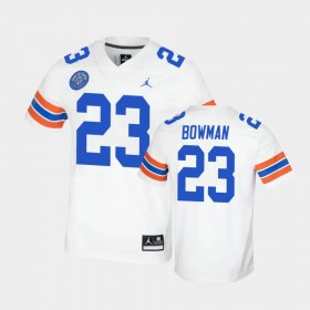 #23 Demarkcus Bowman Replica Florida Gators Ring of Honor Mens White Jersey 147724-733