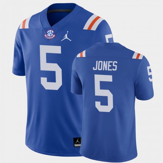 #5 Emory Jones College Football Florida Men\'s Blue Jersey 183065-873