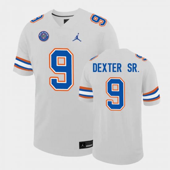 #9 Gervon Dexter Sr. Replica University of Florida Ring of Honor Men White Jersey 346718-155