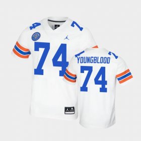 #74 Jack Youngblood Replica UF Ring of Honor Men's White Jersey 639504-533