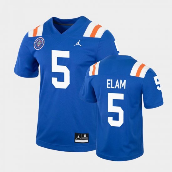 #5 Kaiir Elam Replica Florida Gators Ring of Honor Men\'s Royal Jersey 466144-472