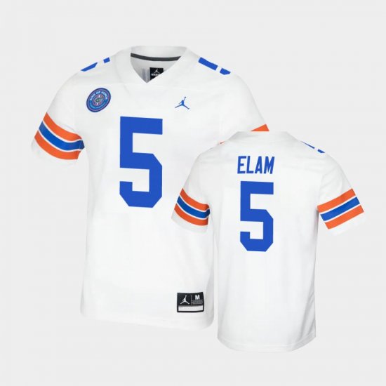 #5 Kaiir Elam Replica Florida Ring of Honor Mens White Jersey 576900-596