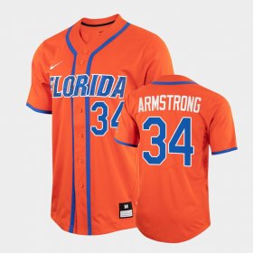 #34 Kris Armstrong College Baseball Florida Gators 2022 Full-Button Men's Orange Jersey 777728-208 #34 Kris Armstrong College Baseball Florida Gators 2022 Full-Button Men's Orange Jersey 777728-208