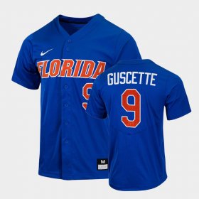 #9 Mac Guscette College Baseball Florida 2022 Full-Button Men's Royal Jersey 978419-429