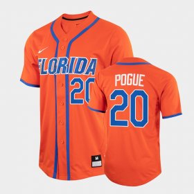#20 Nick Pogue College Baseball Florida Gators 2022 Full-Button Mens Orange Jersey 924126-607 #20 Nick Pogue College Baseball Florida Gators 2022 Full-Button Mens Orange Jersey 924126-607