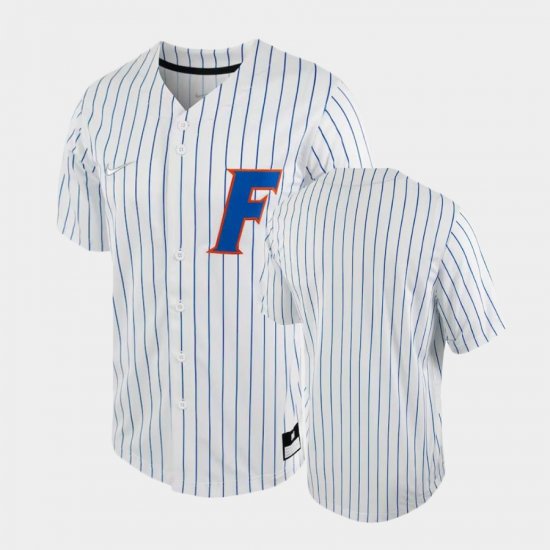 Replica University of Florida Baseball Men White Royal Jersey 468130-330