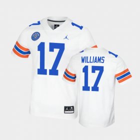 #17 Scooby Williams Replica Florida Gators Ring of Honor Mens White Jersey 385407-332