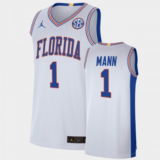 #1 Tre Mann College Basketball UF Elite Limited Alumni Men\'s White Jersey 971813-508