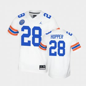 #28 Ty'Ron Hopper Replica Florida Gators Ring of Honor Men's White Jersey 217440-504