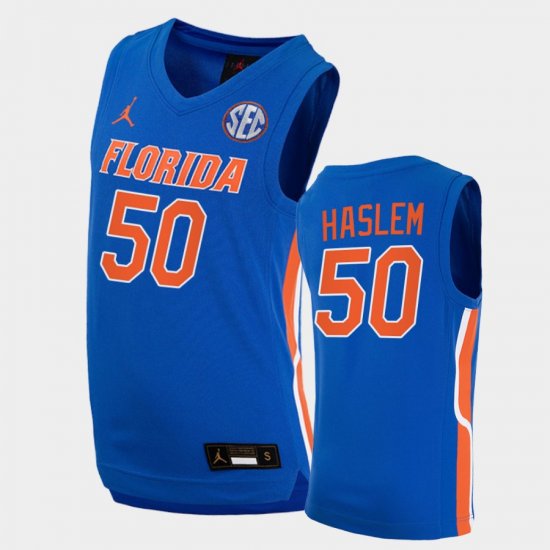 #50 Udonis Haslem College Basketball UF Alumni Men\'s Royal Jersey 490248-312