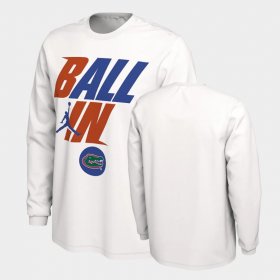 Ball In Bench UF Long Sleeve Men White T-Shirt 468362-951 Ball In Bench UF Long Sleeve Men White T-Shirt 468362-951