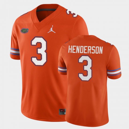 #3 Xzavier Henderson Game University of Florida Men\'s Orange Jersey 754662-744