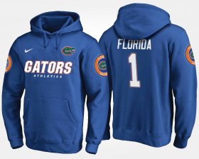 #1 Name and Number UF No.1 Men's Blue Hoodie 389990-577 #1 Name and Number UF No.1 Men's Blue Hoodie 389990-577