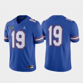 #19 Limited Florida Gators Football Men Royal Jersey 532084-402