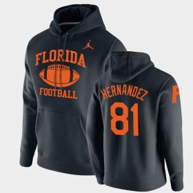 #81 Aaron Hernandez Retro Football UF Pullover Men's Black Hoodie 784373-706 #81 Aaron Hernandez Retro Football UF Pullover Men's Black Hoodie 784373-706