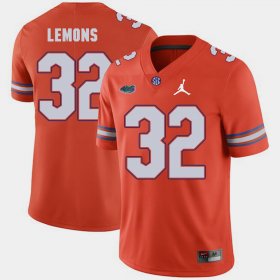 #32 Adarius Lemons Jordan Brand UF Replica 2018 Game Men Orange Jersey 472821-232