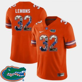 #32 Adarius Lemons Pictorial Fashion Florida Gators Football Mens Orange Jersey 638165-359