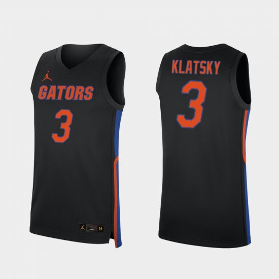 #3 Alex Klatsky Replica Florida 2019-20 College Basketball Men Black Jersey 781226-269