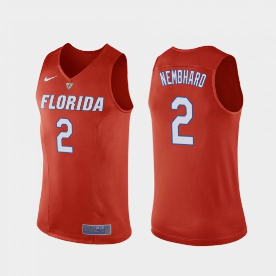 #2 Andrew Nembhard Replica Florida College Basketball Mens Orange Jersey 524963-234