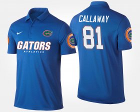 #81 Antonio Callaway Name and Number Florida Men Blue Polo 236342-844