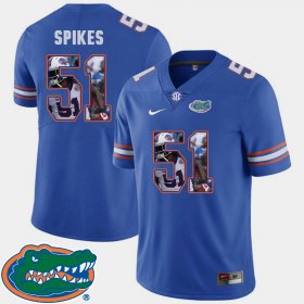 #51 Brandon Spikes Pictorial Fashion Florida Football Men's Royal Jersey 881793-253