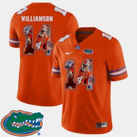 #14 Chris Williamson Pictorial Fashion UF Football Men Orange Jersey 504300-944