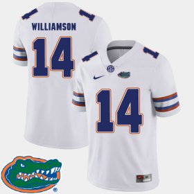 #14 Chris Williamson College Football UF 2018 SEC Men White Jersey 897122-124