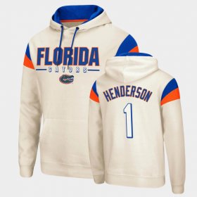 #1 CJ Henderson Fortress Florida Gators Pullover Men Cream Hoodie 719692-847 #1 CJ Henderson Fortress Florida Gators Pullover Men Cream Hoodie 719692-847