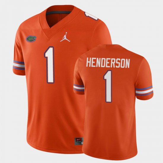 #1 CJ Henderson Game University of Florida College Football Men Orange Jersey 295793-612