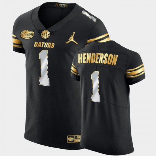 #1 CJ Henderson Golden Edition Florida 2020-21 Authentic Mens Black Jersey 498415-679