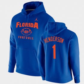 #1 CJ Henderson Oopty Oop UF Football Pullover Mens Royal Hoodie 985097-886 #1 CJ Henderson Oopty Oop UF Football Pullover Mens Royal Hoodie 985097-886