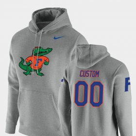 #00 Custom Vault Logo Club University of Florida Pullover Men Heathered Gray Hoodie 956483-566 #00 Custom Vault Logo Club University of Florida Pullover Men Heathered Gray Hoodie 956483-566