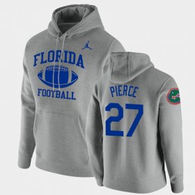 #27 Dameon Pierce Retro Football UF Pullover Mens Heathered Gray Hoodie 549714-364 #27 Dameon Pierce Retro Football UF Pullover Mens Heathered Gray Hoodie 549714-364
