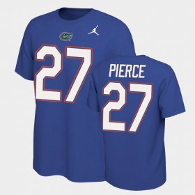 #27 Dameon Pierce Name and Number Florida Gators Name & Number Retro Men's Royal T-Shirt 753152-548 #27 Dameon Pierce Name and Number Florida Gators Name & Number Retro Men's Royal T-Shirt 753152-548