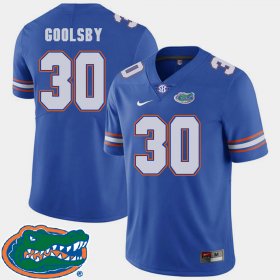 #30 DeAndre Goolsby College Football Florida 2018 SEC Men Royal Jersey 700700-557