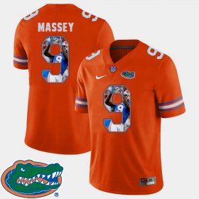 #9 Dre Massey Pictorial Fashion University of Florida Football Mens Orange Jersey 857741-363