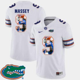 #9 Dre Massey Pictorial Fashion Florida Football Men White Jersey 448827-962