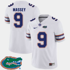 #9 Dre Massey College Football Florida 2018 SEC Men's White Jersey 549908-136