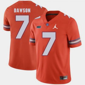 #7 Duke Dawson Jordan Brand Florida Gators Replica 2018 Game Men's Orange Jersey 744704-912