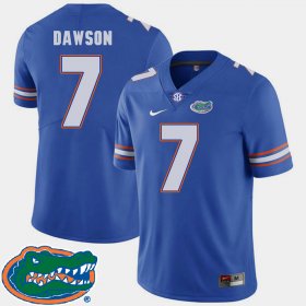 #7 Duke Dawson College Football University of Florida 2018 SEC Mens Royal Jersey 759084-210