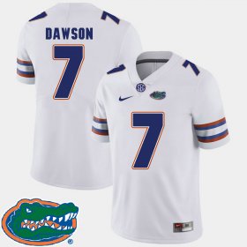 #7 Duke Dawson College Football Florida 2018 SEC Mens White Jersey 493218-138