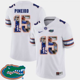 #15 Eddy Pineiro Pictorial Fashion UF Football Men's White Jersey 301552-351