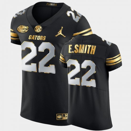 #22 Emmitt Smith Golden Edition UF 2020-21 Authentic Men\'s Black Jersey 944990-185