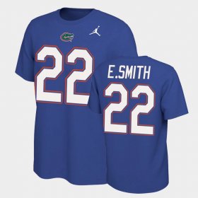 #22 Emmitt Smith Name and Number Florida Gators Name & Number Retro Men's Royal T-Shirt 995099-801 #22 Emmitt Smith Name and Number Florida Gators Name & Number Retro Men's Royal T-Shirt 995099-801